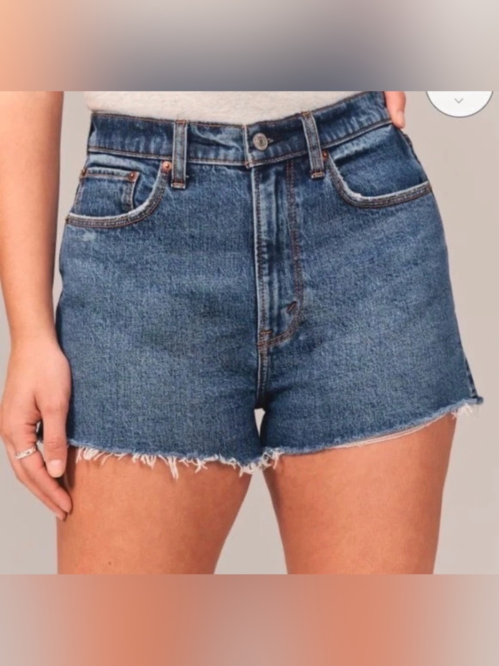 Abercrombie & Fitch Mom Shorts High Rise 4" Inseam Curve Love Size 27/4